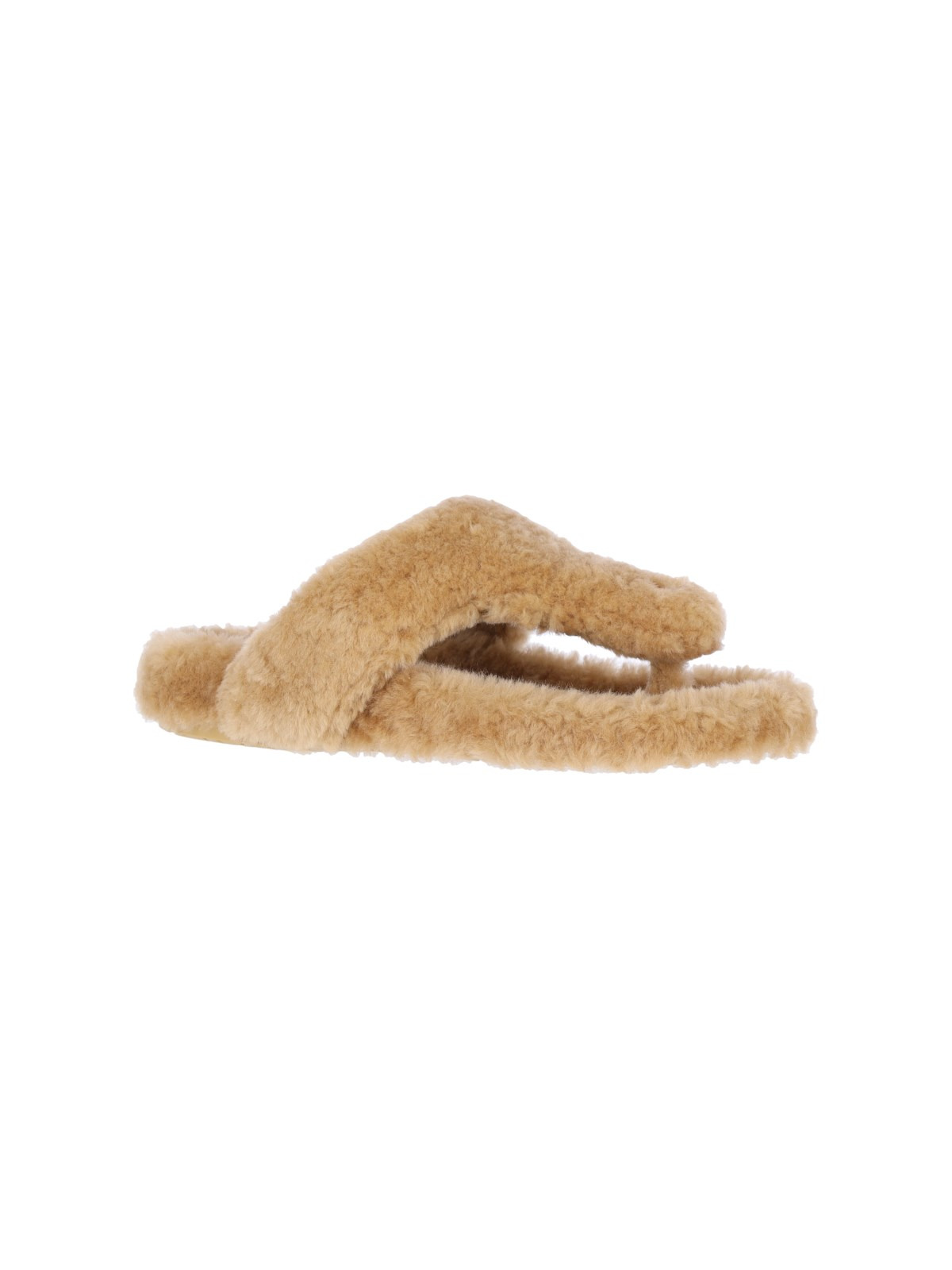 SHEARLING THONG SANDALS - 2