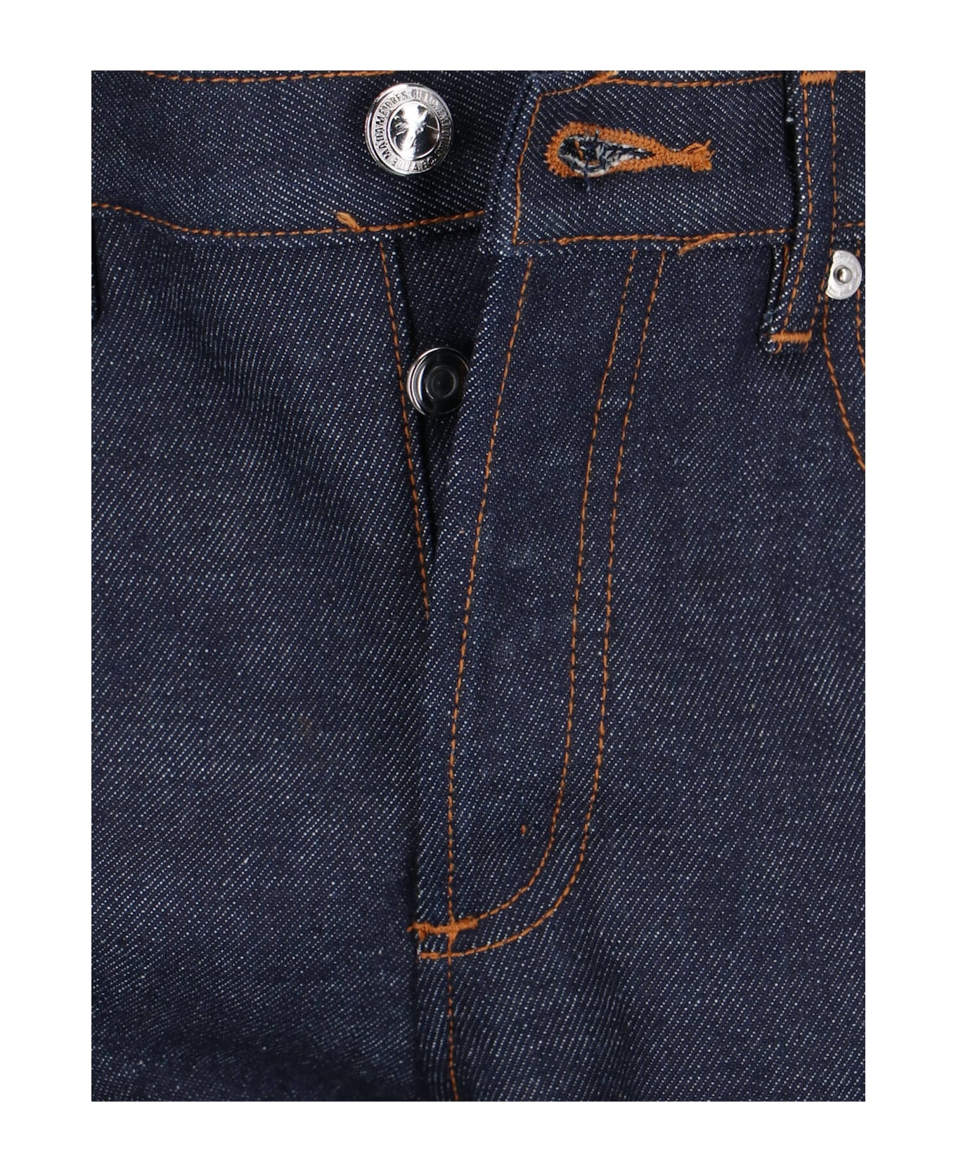 Denim Midi Skirt - 5