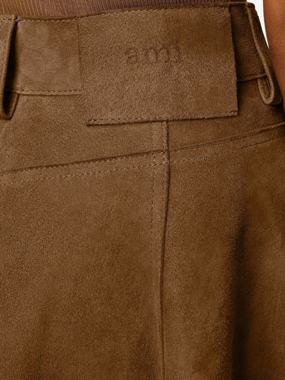 suede A-line midi skirt - 5
