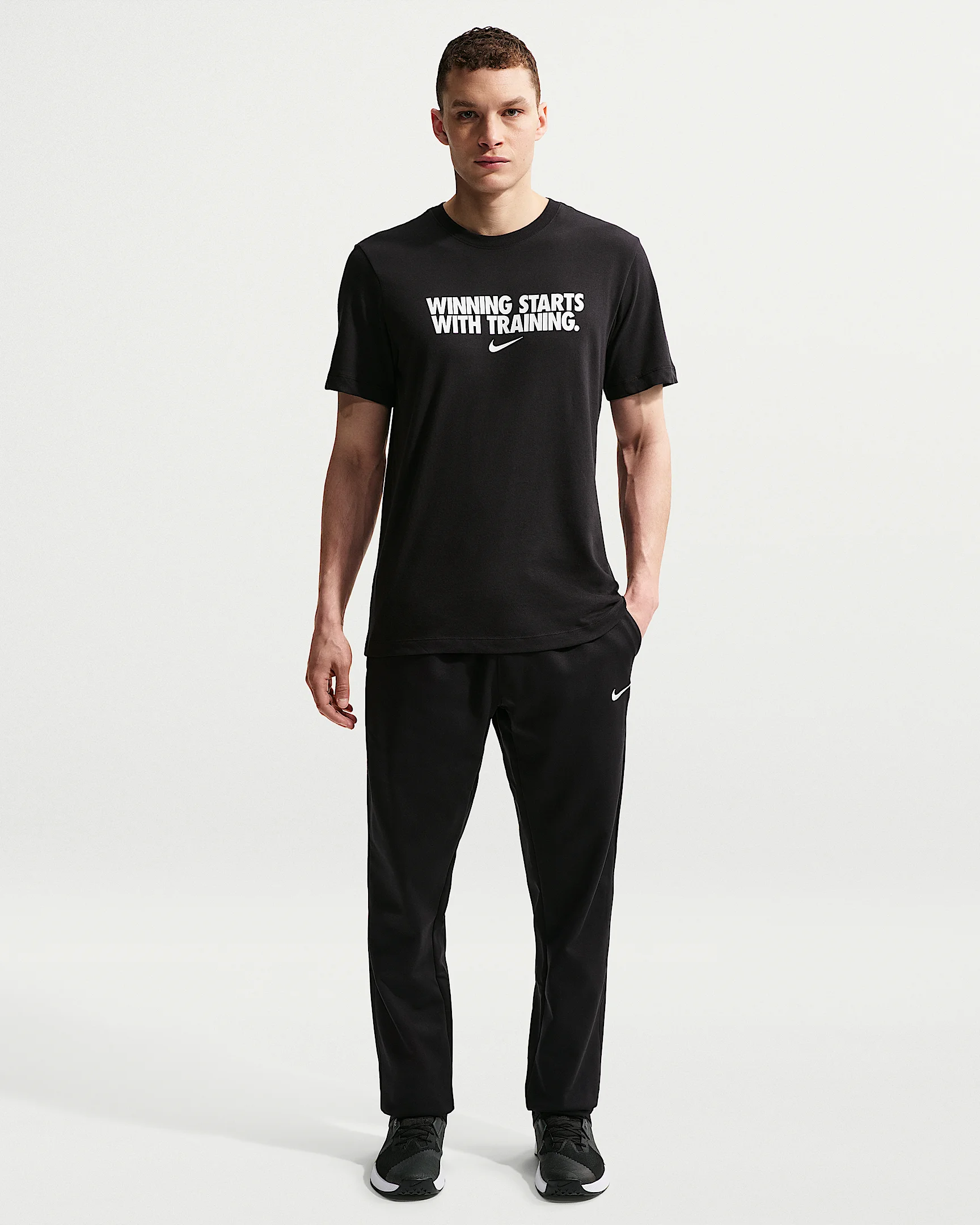 Nike Therma Men's Therma-FIT Open Hem Fitness Pants - 1