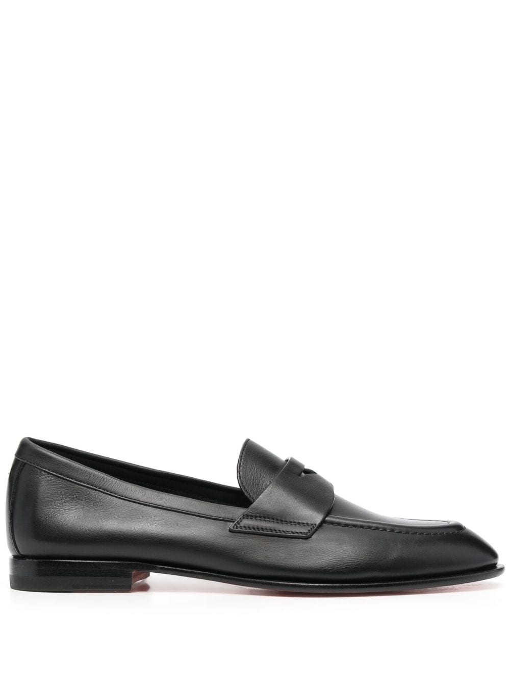 leather penny loafers - 1