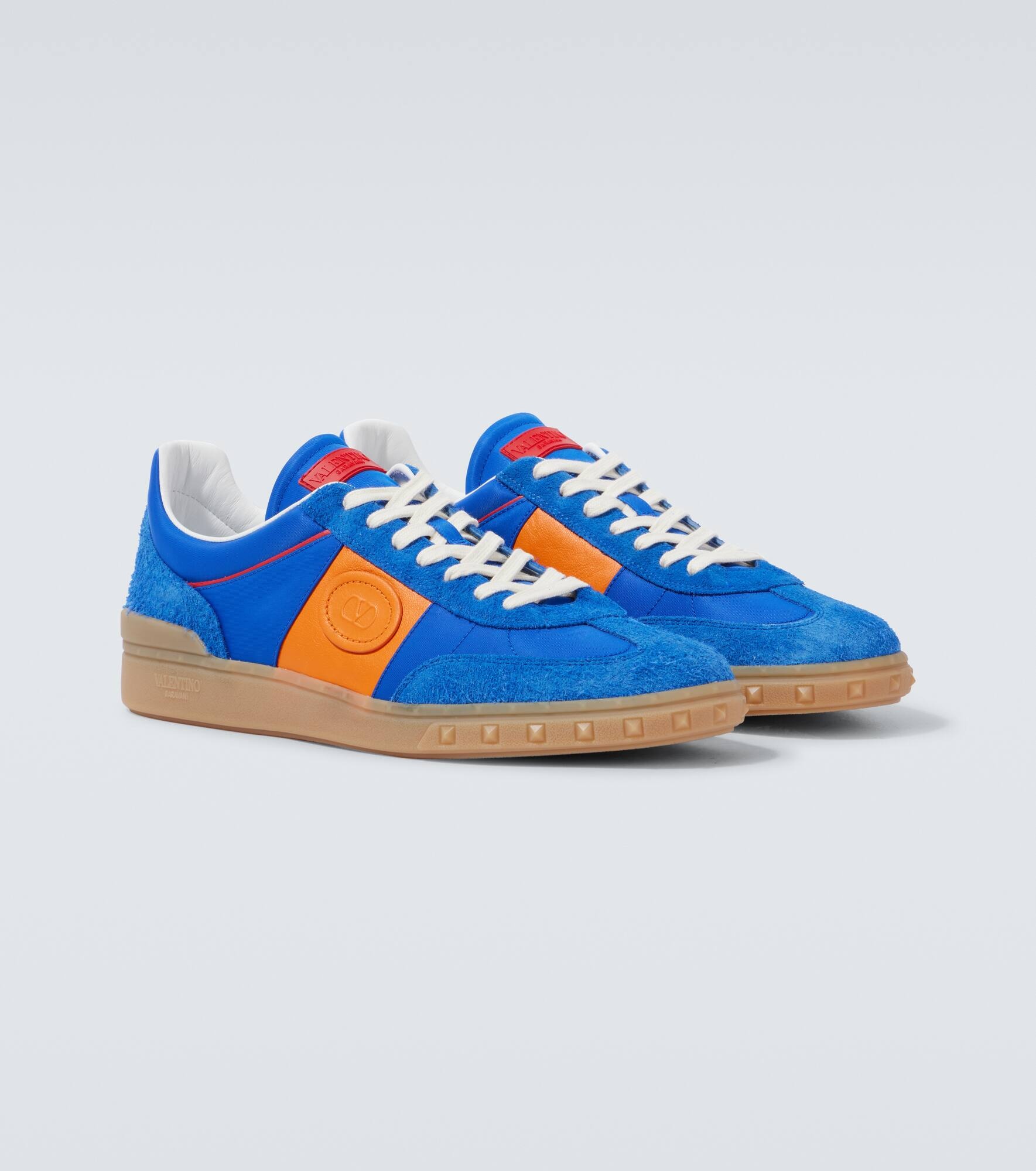 Upvillage leather-trimmed sneakers - 5