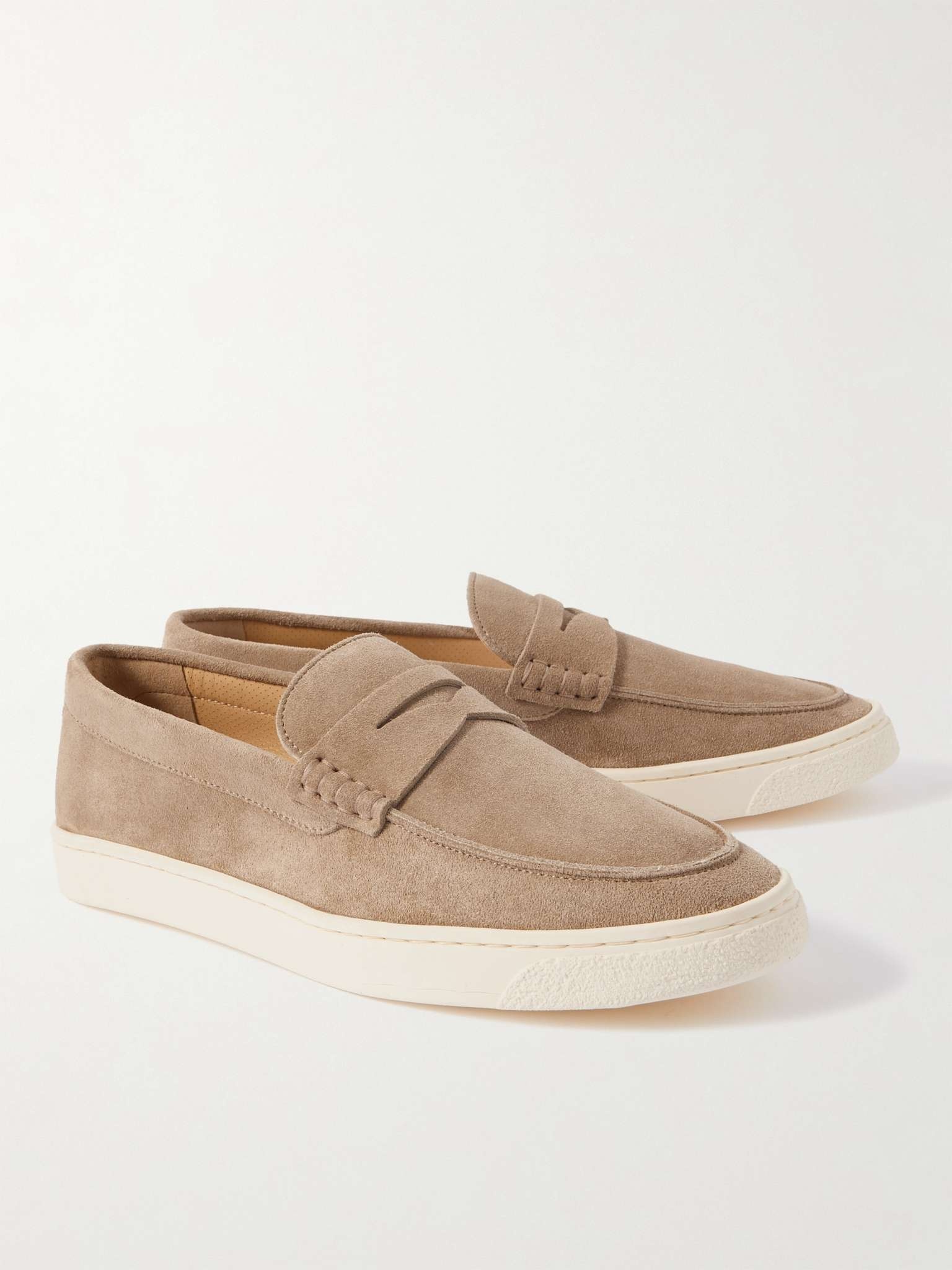 Suede Penny Loafers - 4