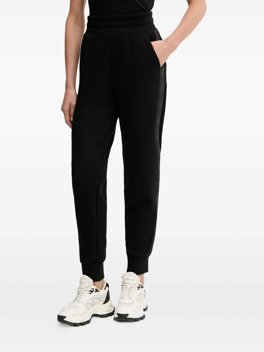 New Victoire logo-band track pants - 1