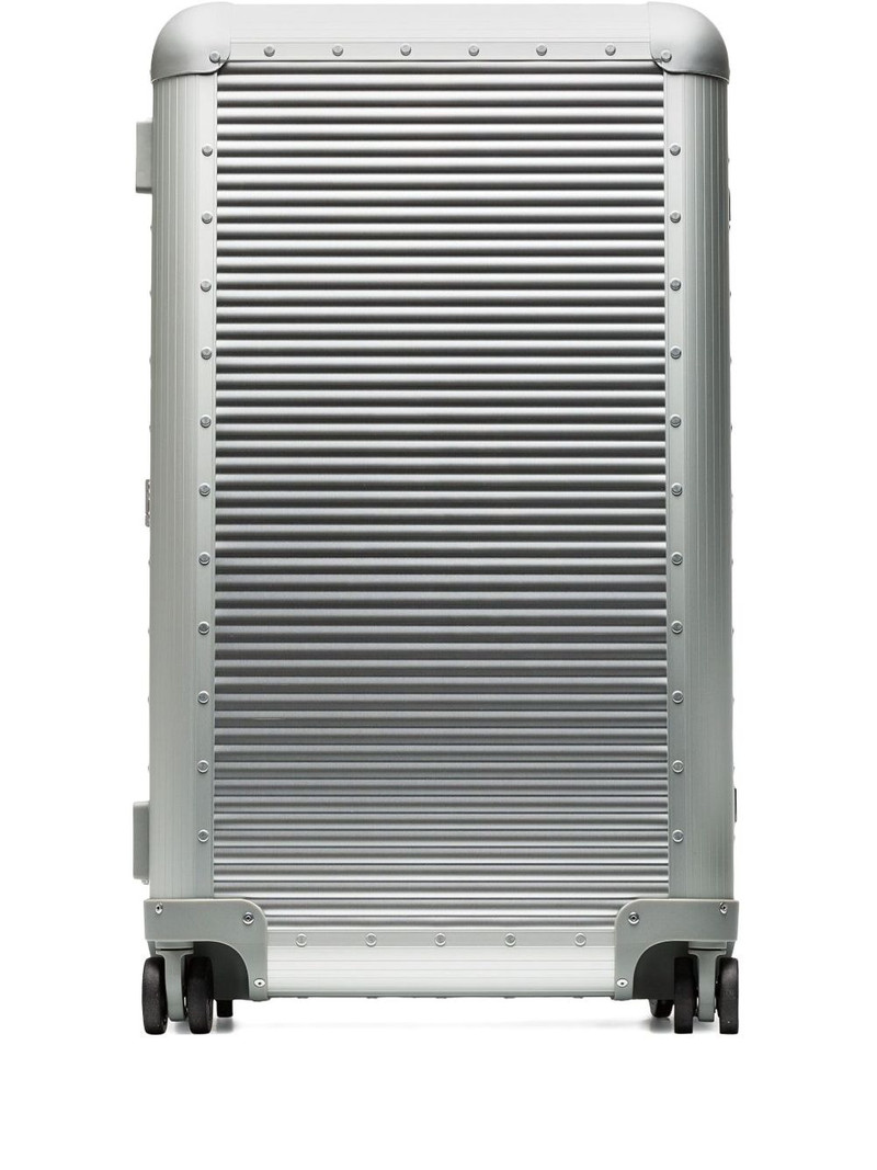 Metallic Bank Trunk on wheels 1
