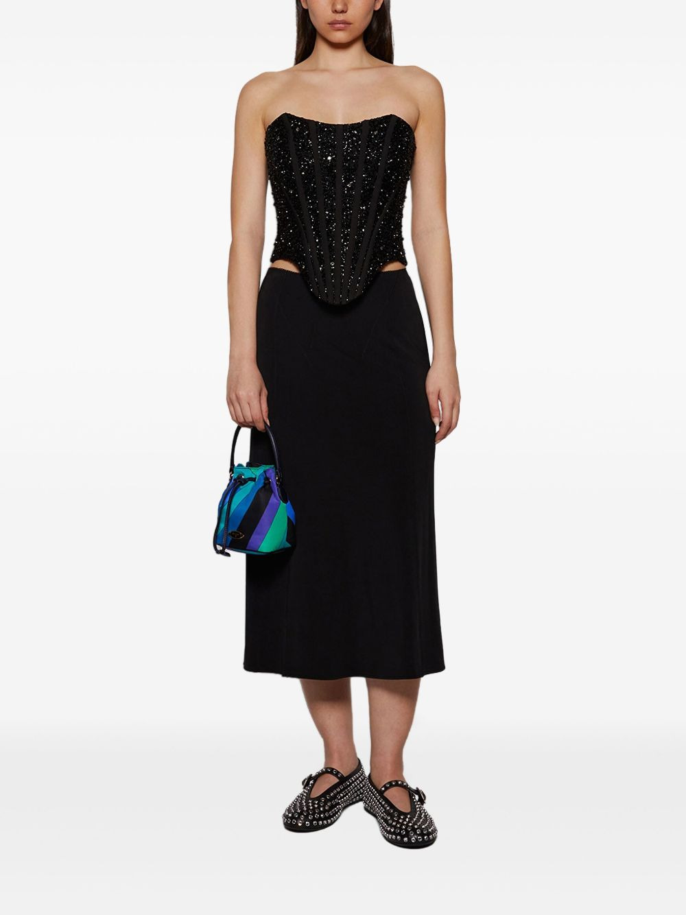 mid-length skirt - 2