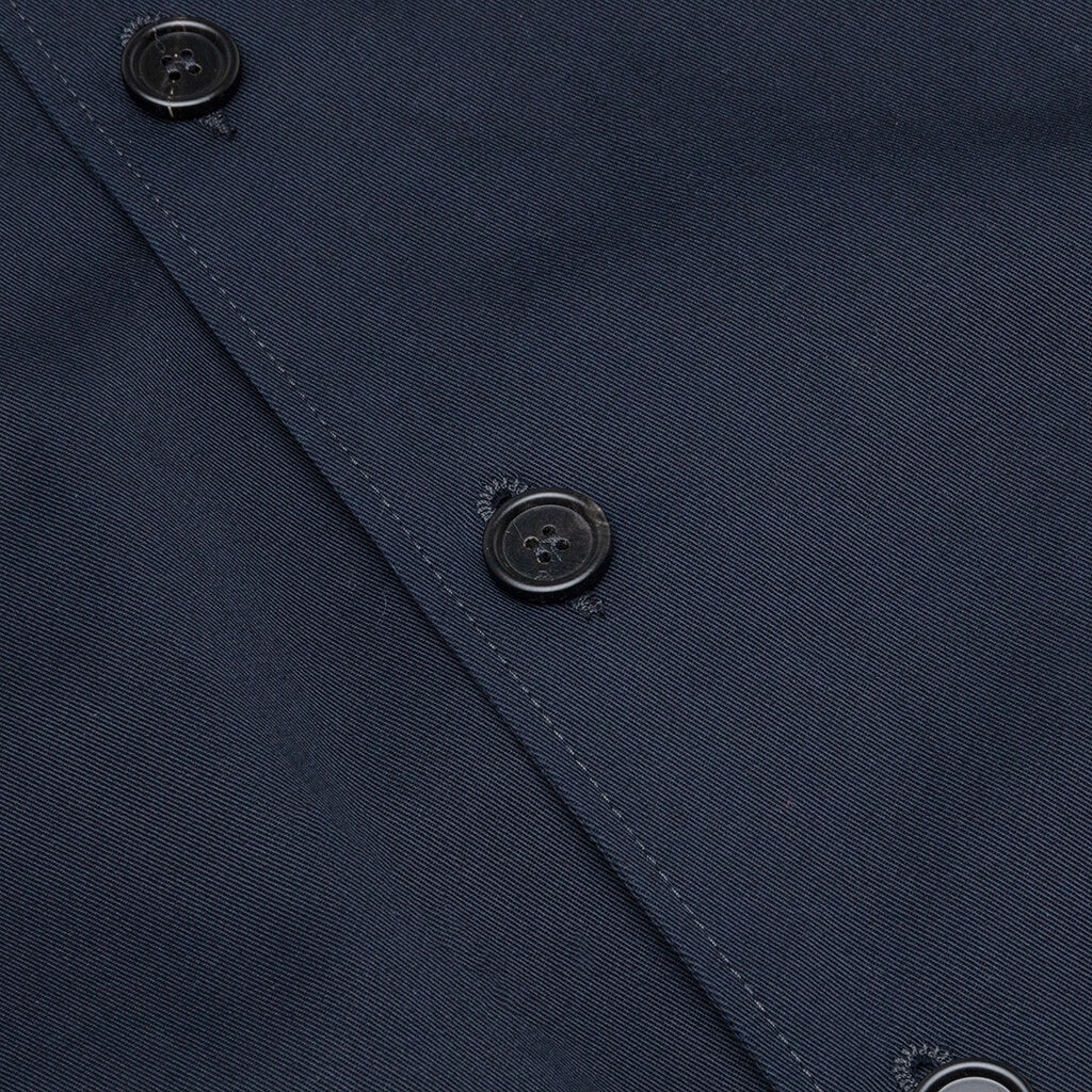 MARNI COTTON GABARDINE BOMBER JACKET - BLUE/BLACK - 3