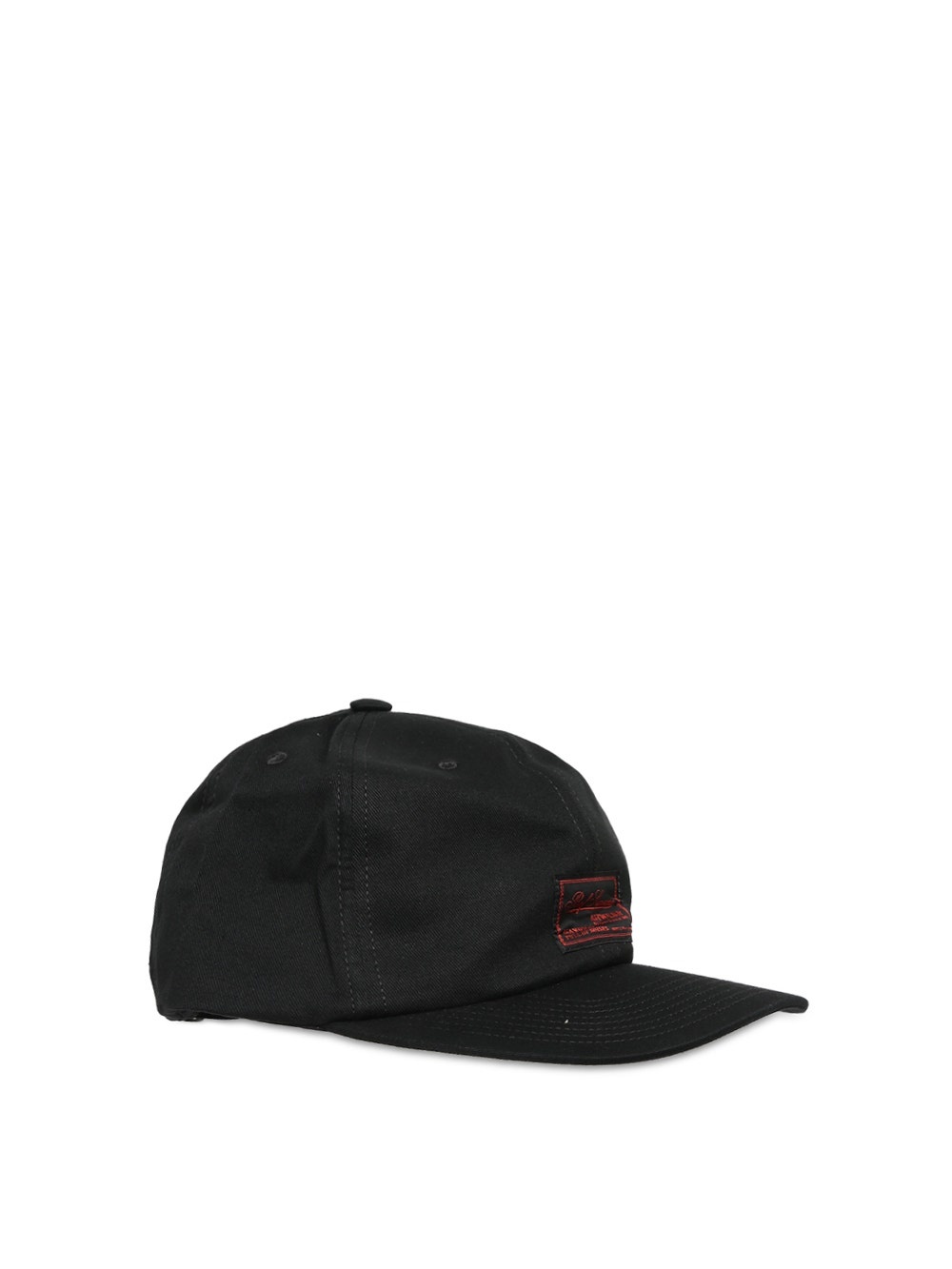 Embroidered Logo And Label Cap Black - 5