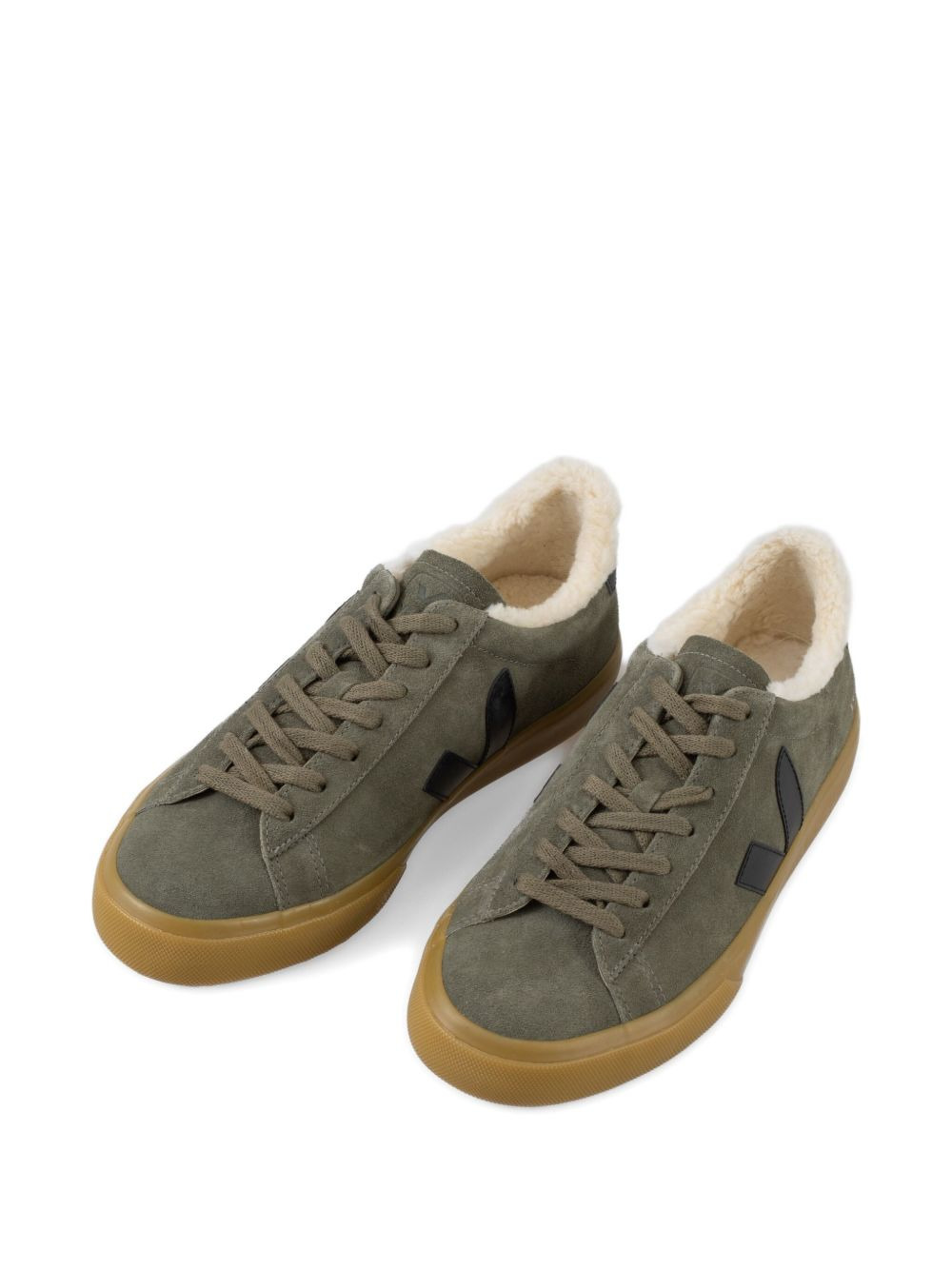 Campo suede shearling sneakers - 3
