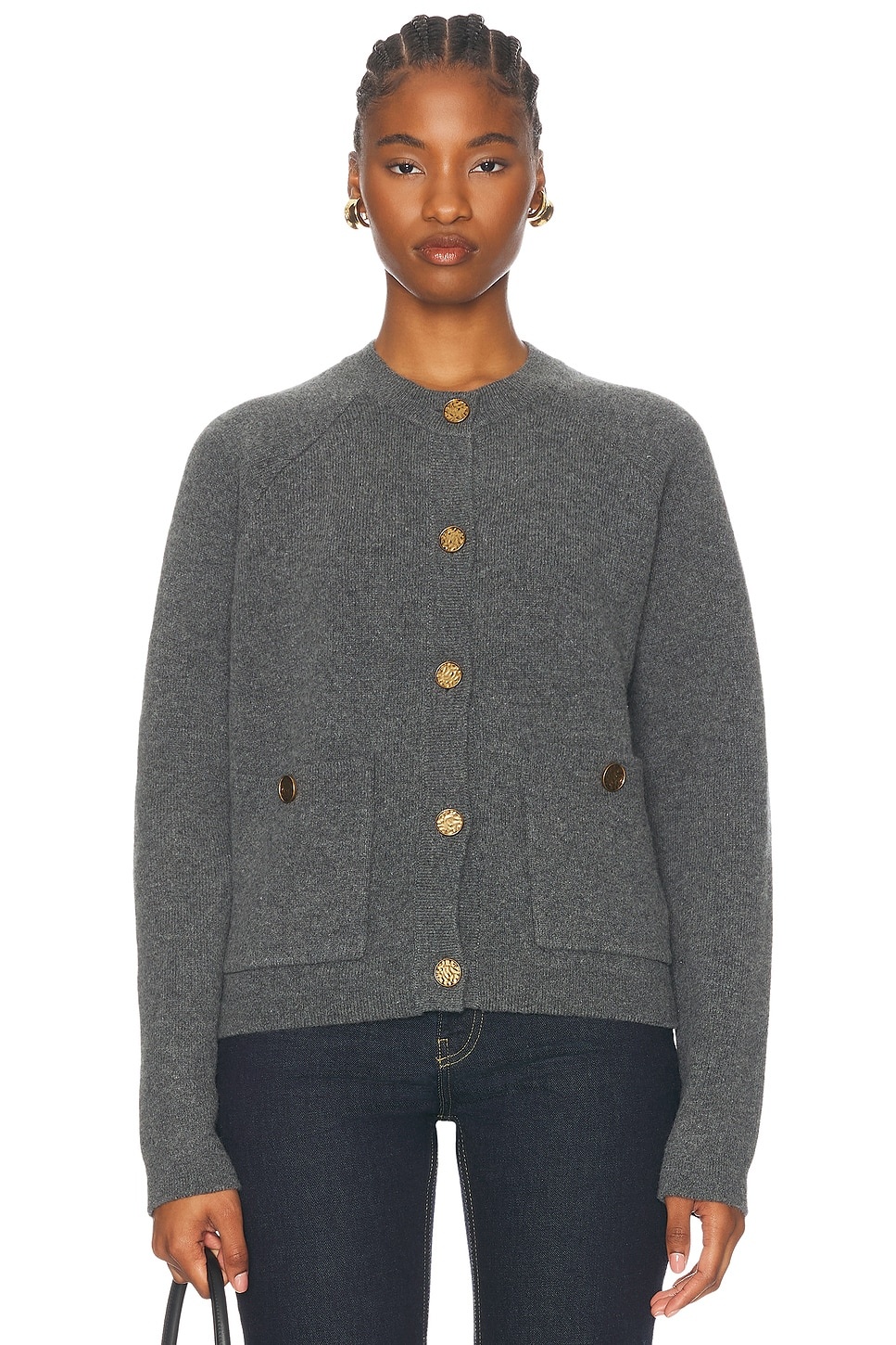 Hammered Button Cardigan - 1