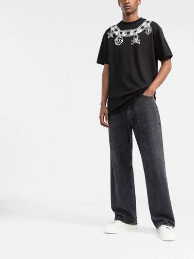 PHILIPP PLEIN necklace print T-shirt outlook