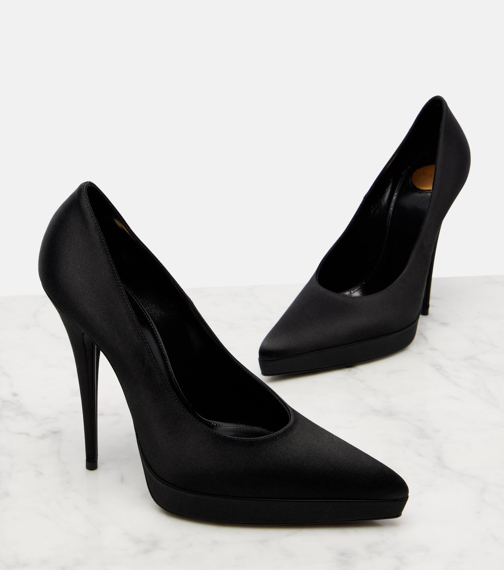 Lisa 110 satin platform pump - 5