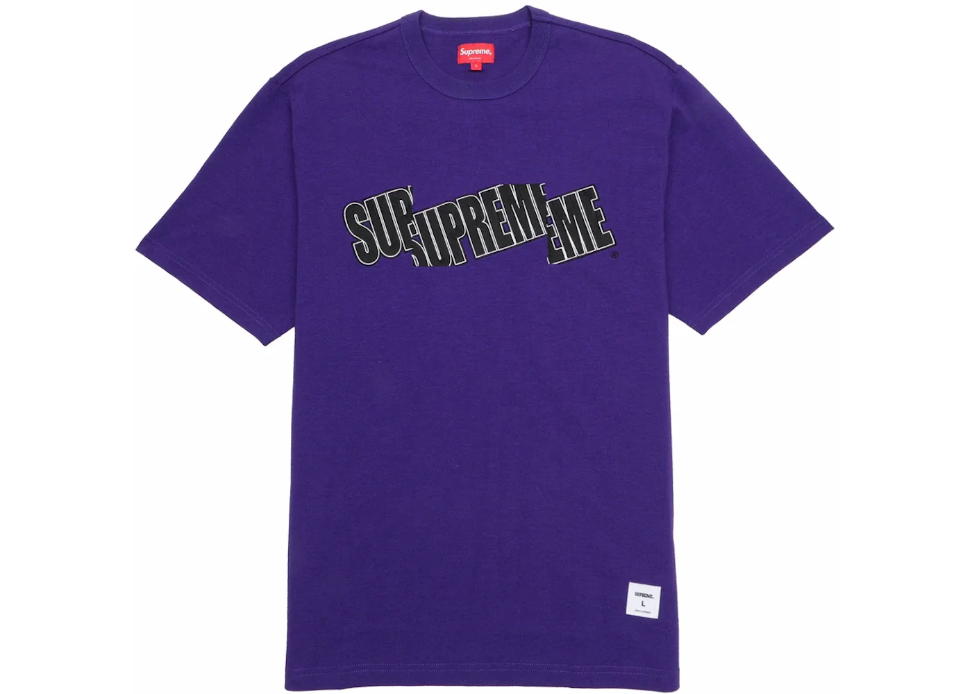Supreme Cut Logo S/S Top Purple - 1