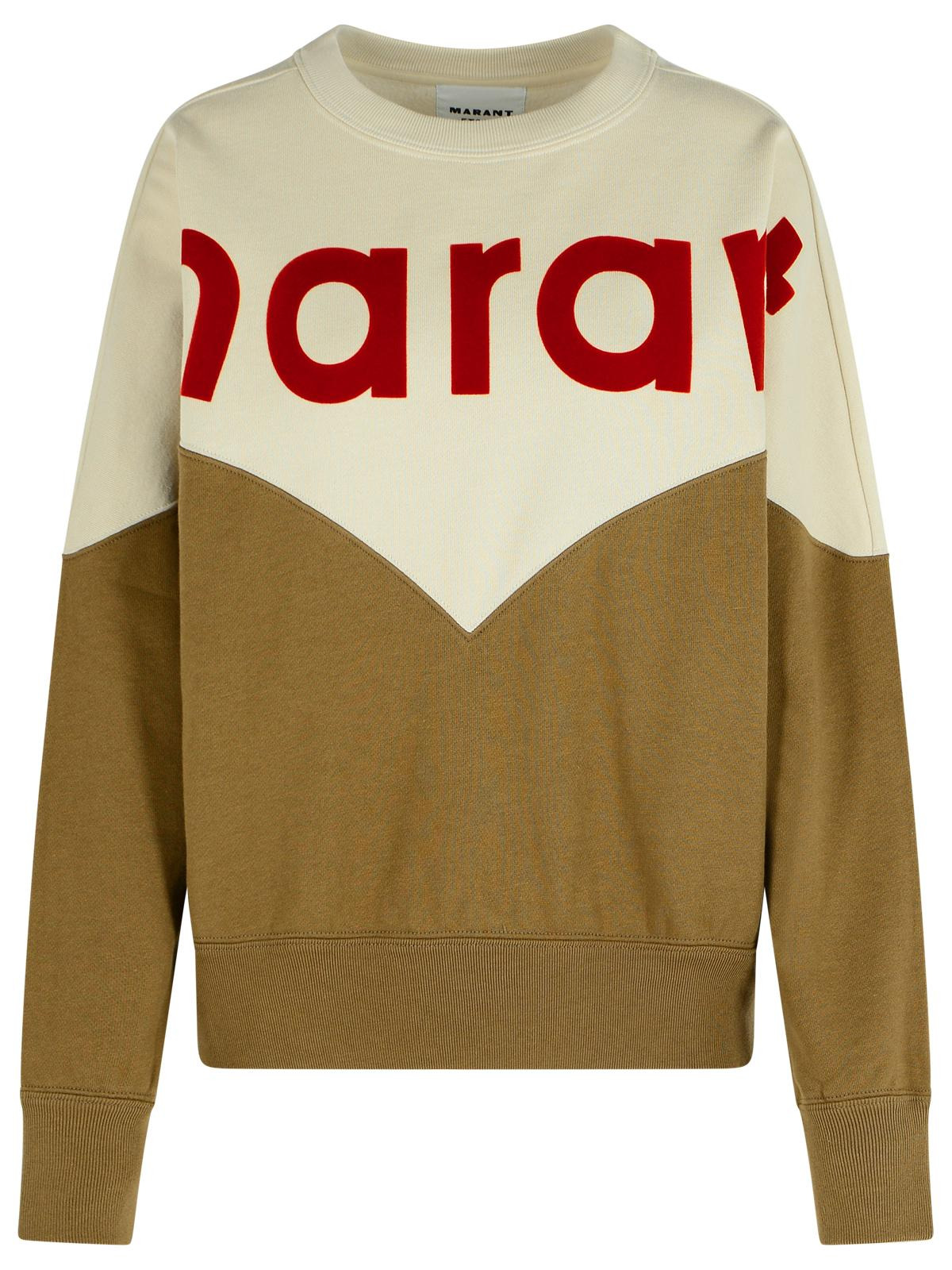 Isabel Marant Etoile 'Khaki Houston' Dark Cotton Blend Sweatshirt Women - 1