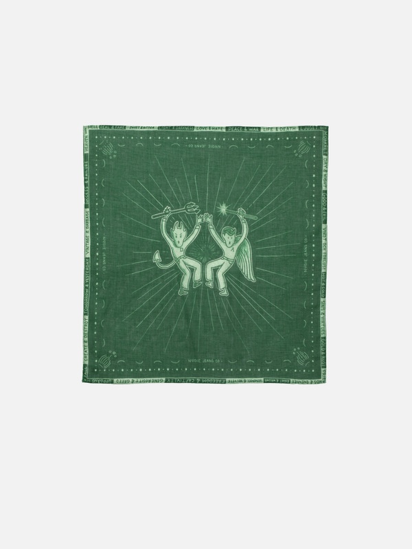 Ingrid Bandana Counterpoints Dark Green - 1