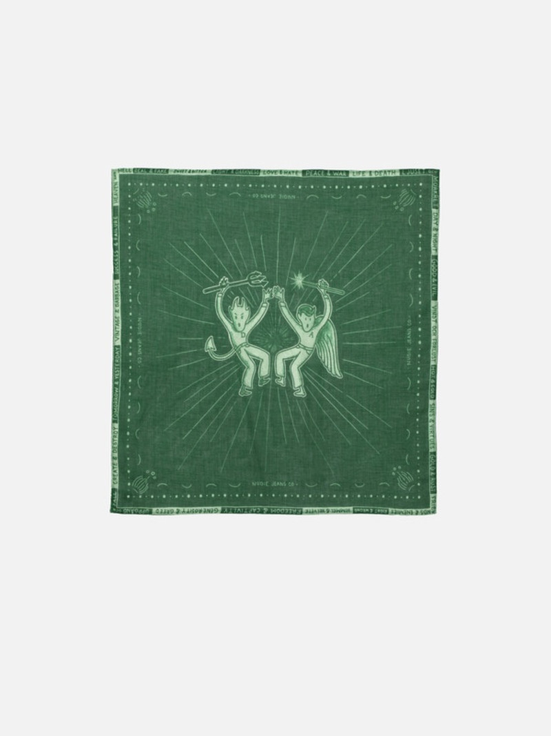 Ingrid Bandana Counterpoints Dark Green 1