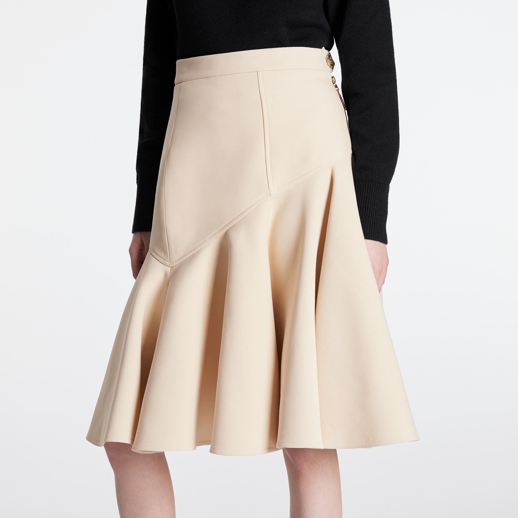 Asymmetrical Flounce Skirt - 4