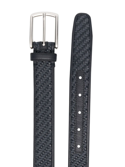 ZEGNA woven leather belt outlook