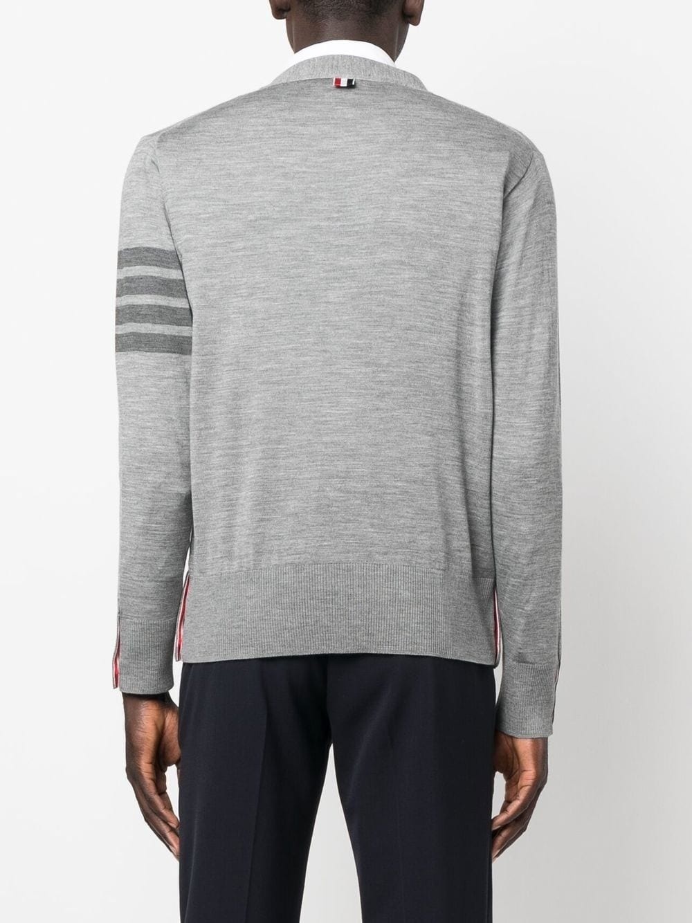 4-Bar V-neck cardigan - 4