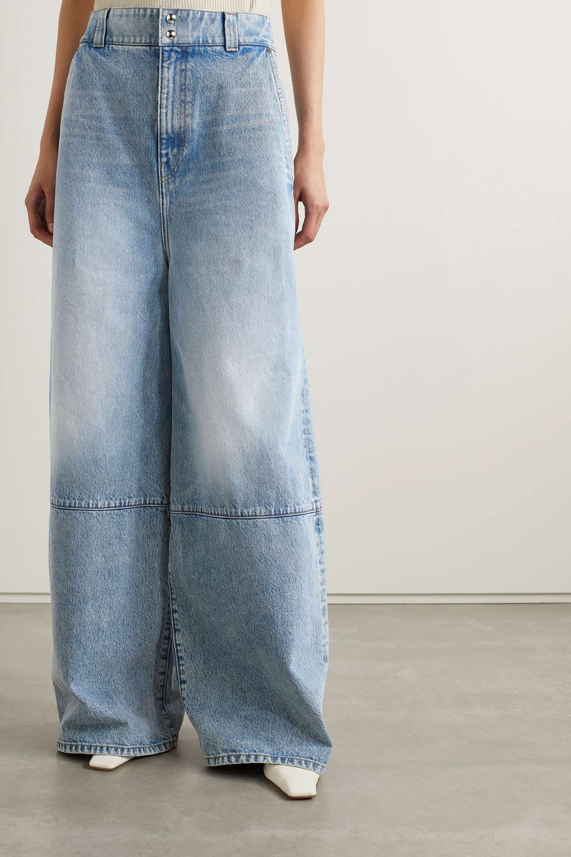 Isla paneled high-rise wide-leg jeans 3