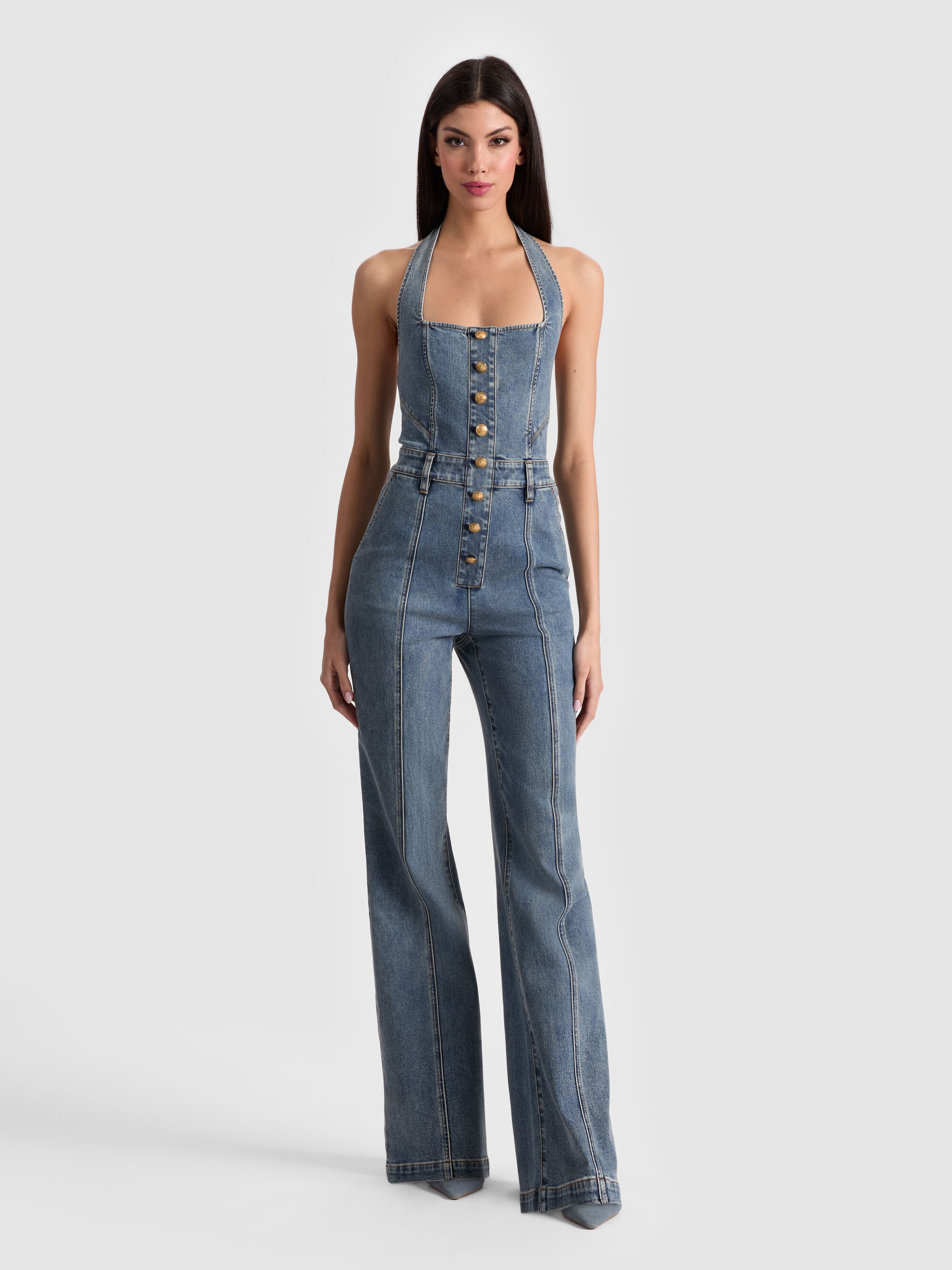 PENNIE DENIM JUMPSUIT - 5
