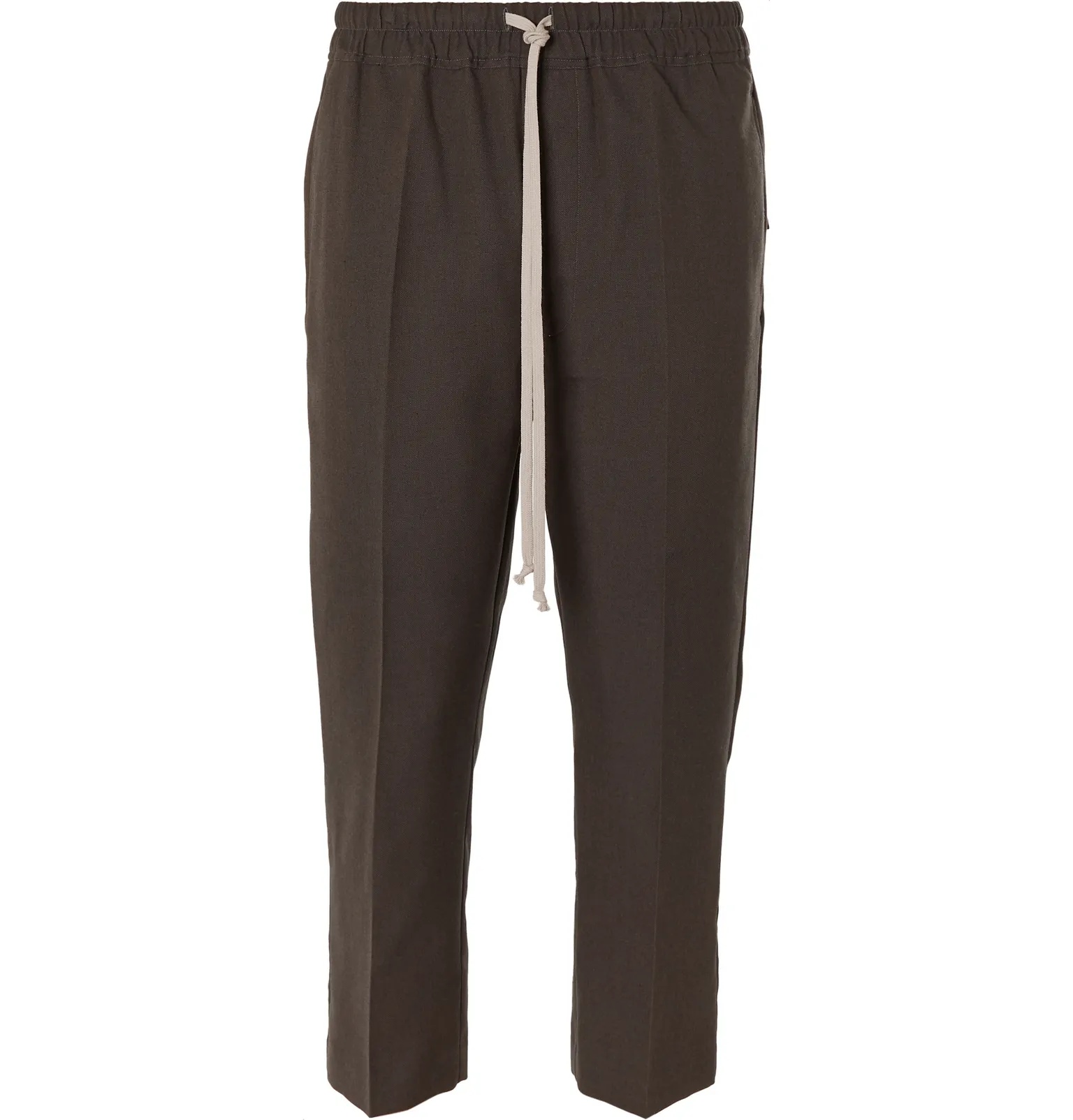 Astaires Slim-Fit Cropped Canvas Drawstring Trousers - 1