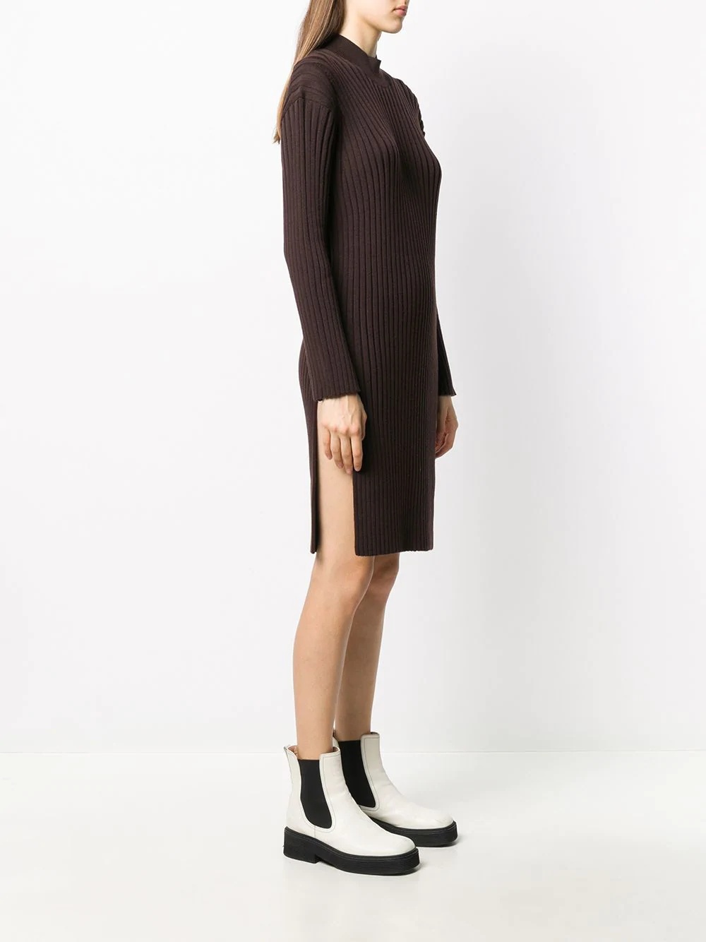 ribbed sweater dress - 3