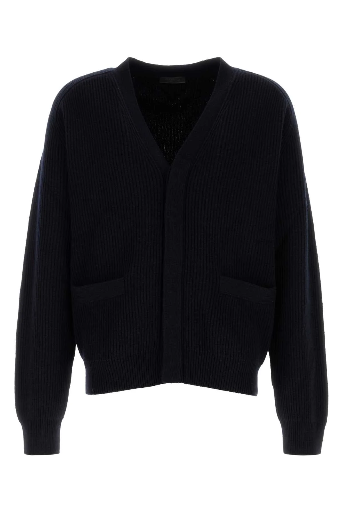 Dark Blue Cashmere Cardigan Bleu Maglieria - 1