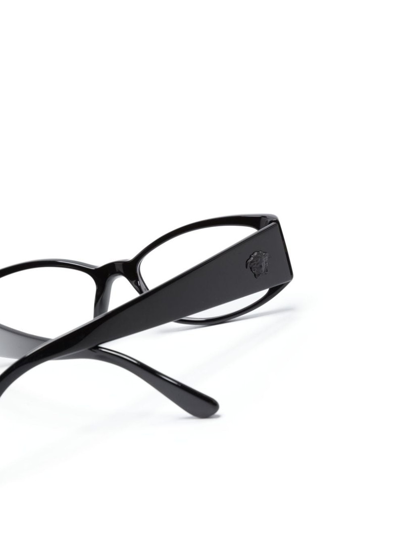 Medusa-motif rectangle-frame glasses 3