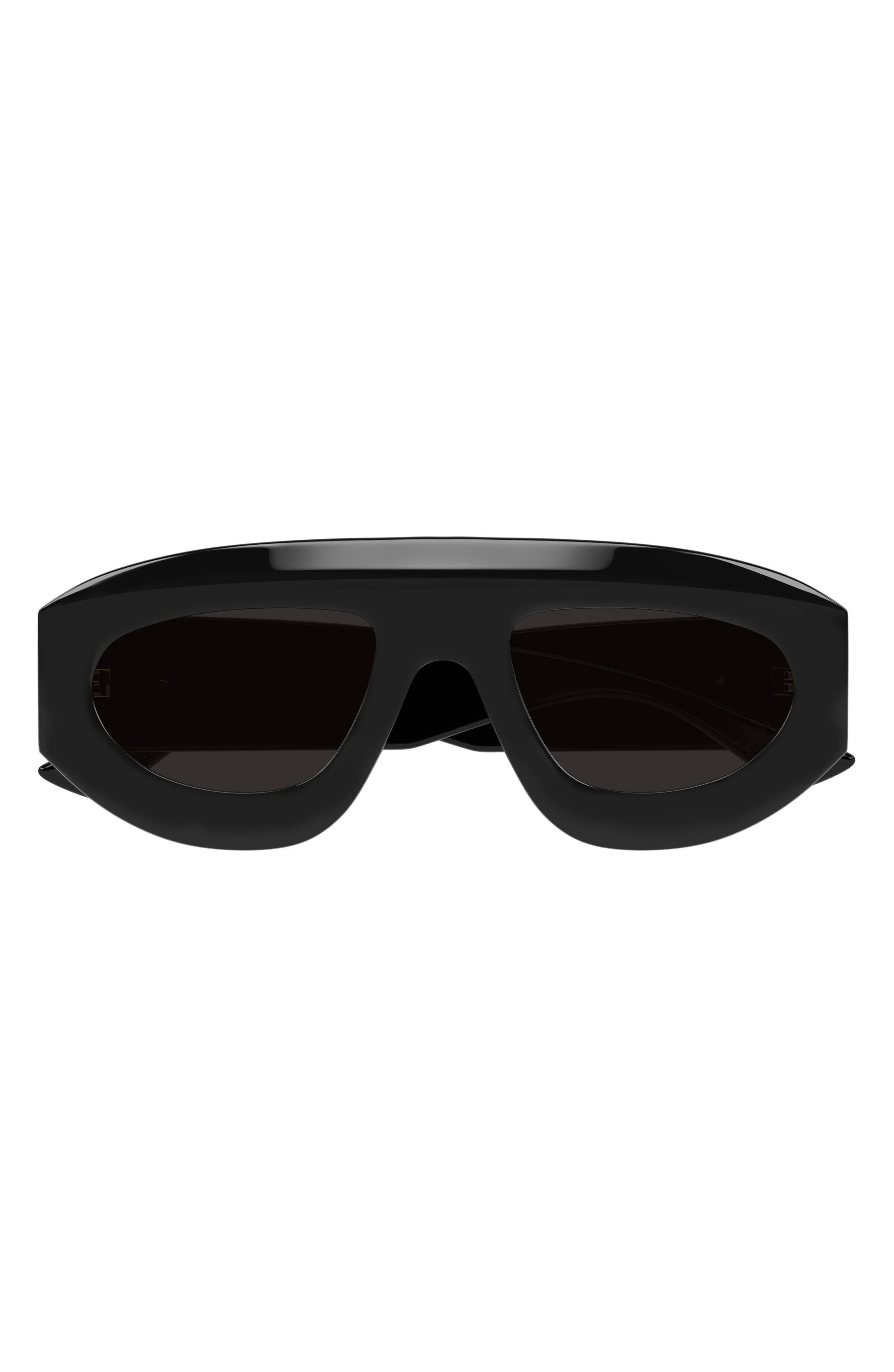 Bottega Veneta 52mm Geometric Sunglasses in Black at Nordstrom - 1