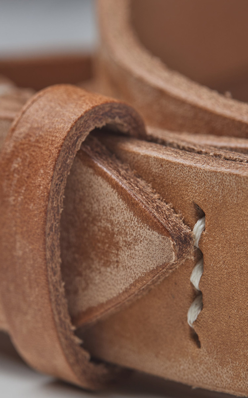 FULLCOUNT FULLCOUNT 6218 WILD LEATHER NARROW BELT NATURAL outlook