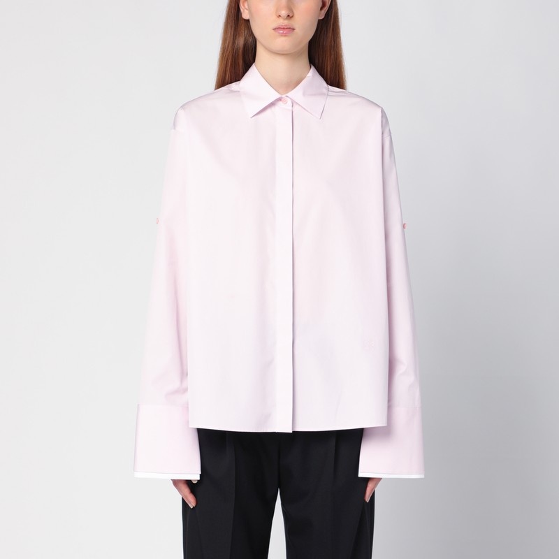 Pink cotton Turn-up shirt - 1