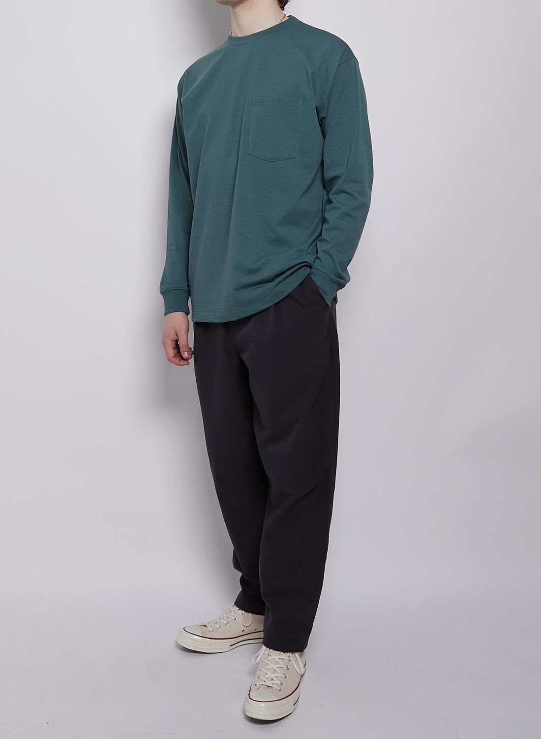 Nanga Eco Hybrid Daily Long Sleeve Tee in Green - 2