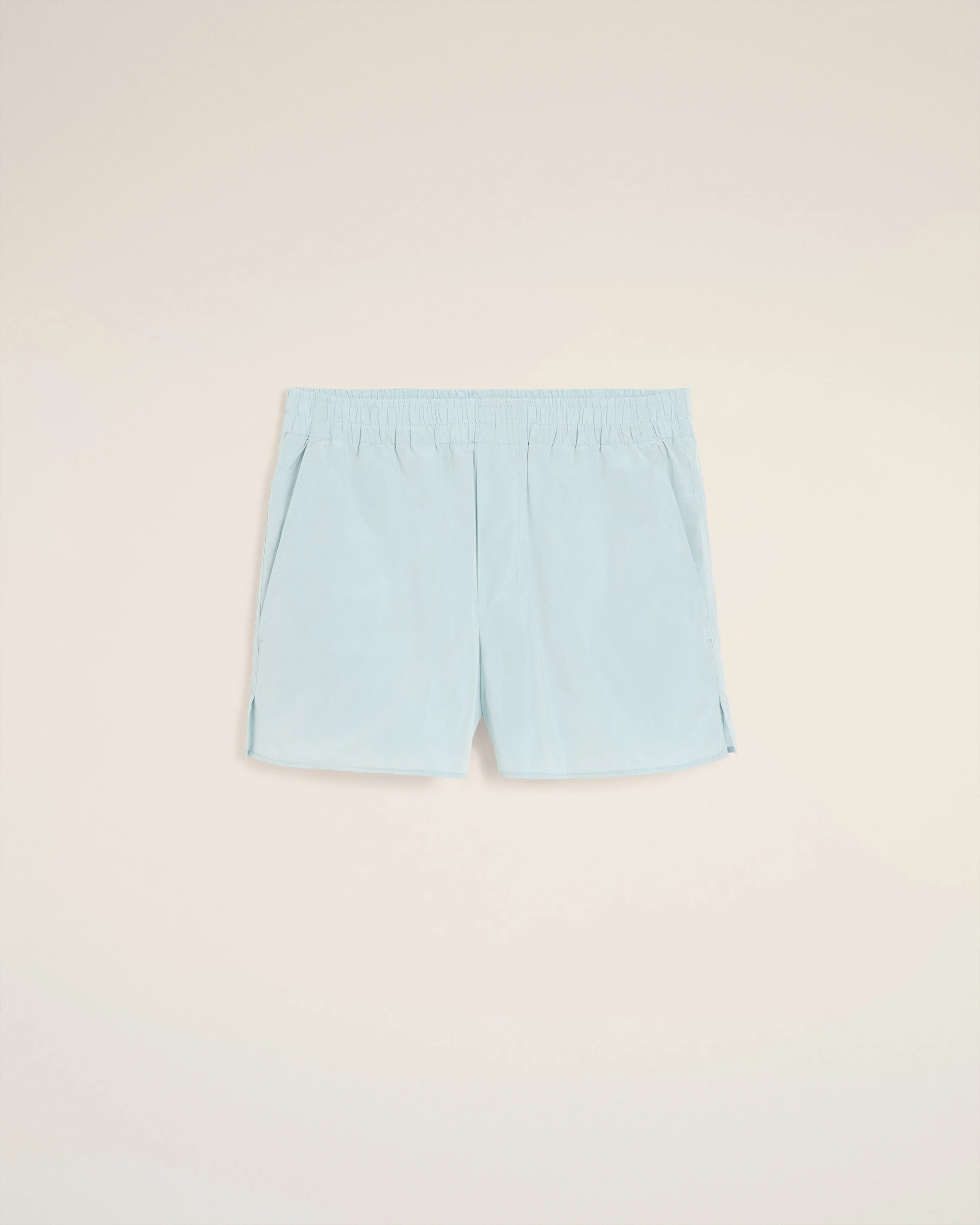 BLUE TAFFETAS SHORT - 1