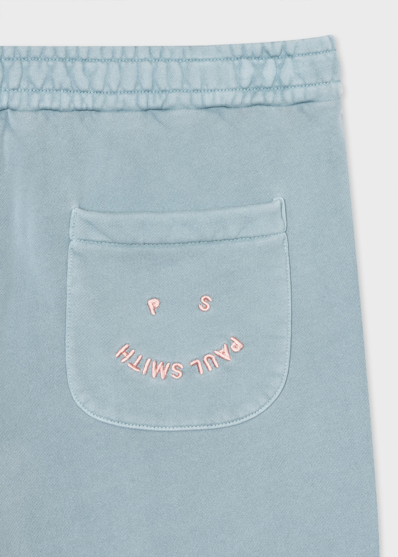 Paul Smith Pale Blue Acid-Wash 'Happy' Sweatpants outlook