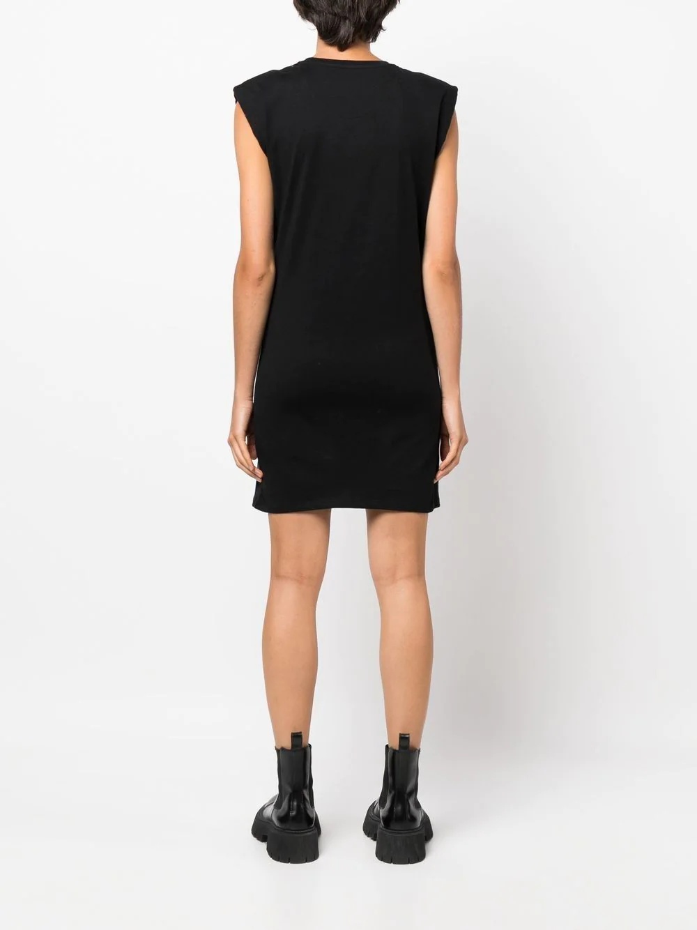 crystal-embellished logo cotton T-shirt - 4
