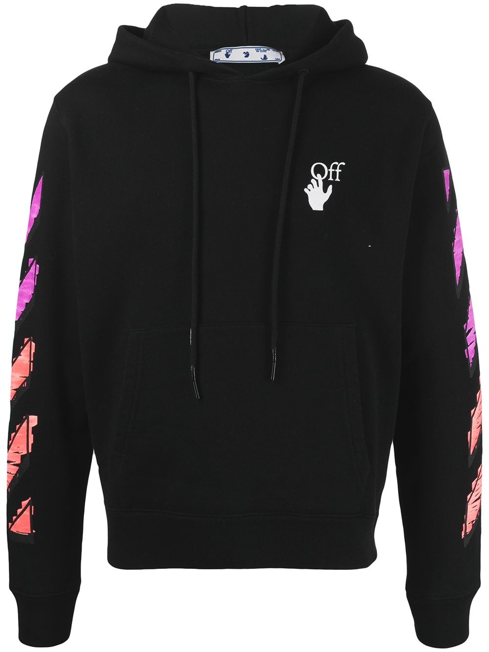 logo-print drawstring hoodie - 1