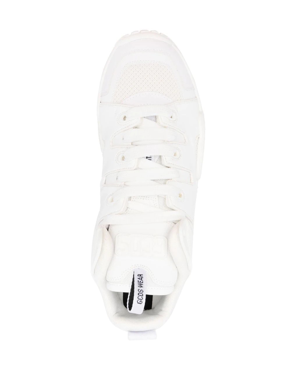 panelled high-top sneakers - 4