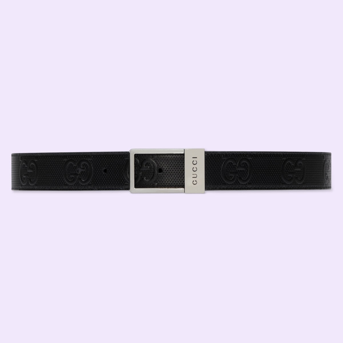 GG belt with rectangular buckle - 1