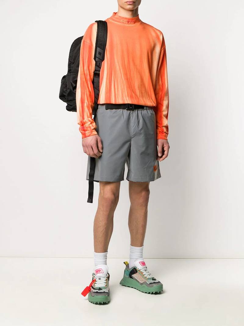Heron Preston stonewashed turtleneck top outlook