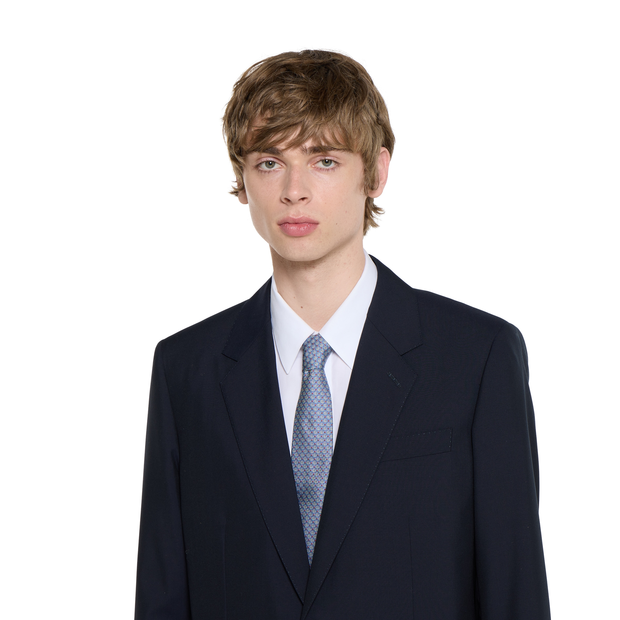 Double G silk jacquard tie - 3
