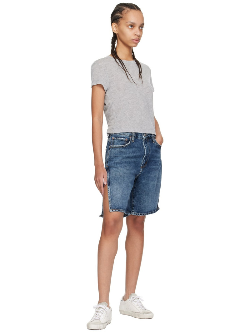AGOLDE Blue Vida Denim Shorts outlook