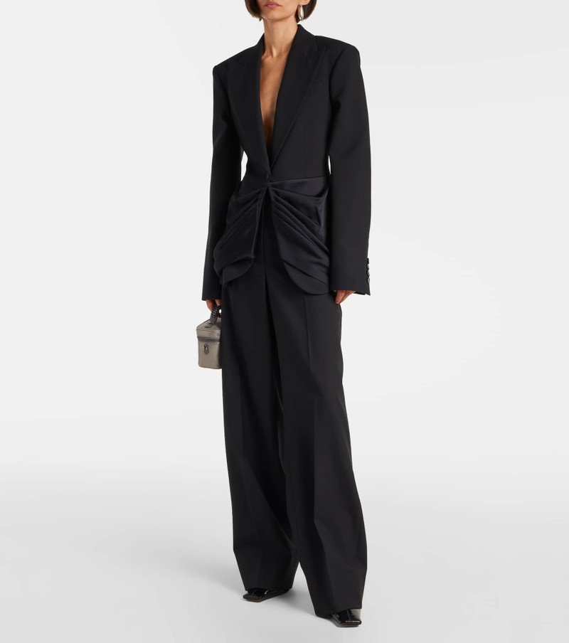 Stella McCartney High-rise wool wide-leg pants outlook