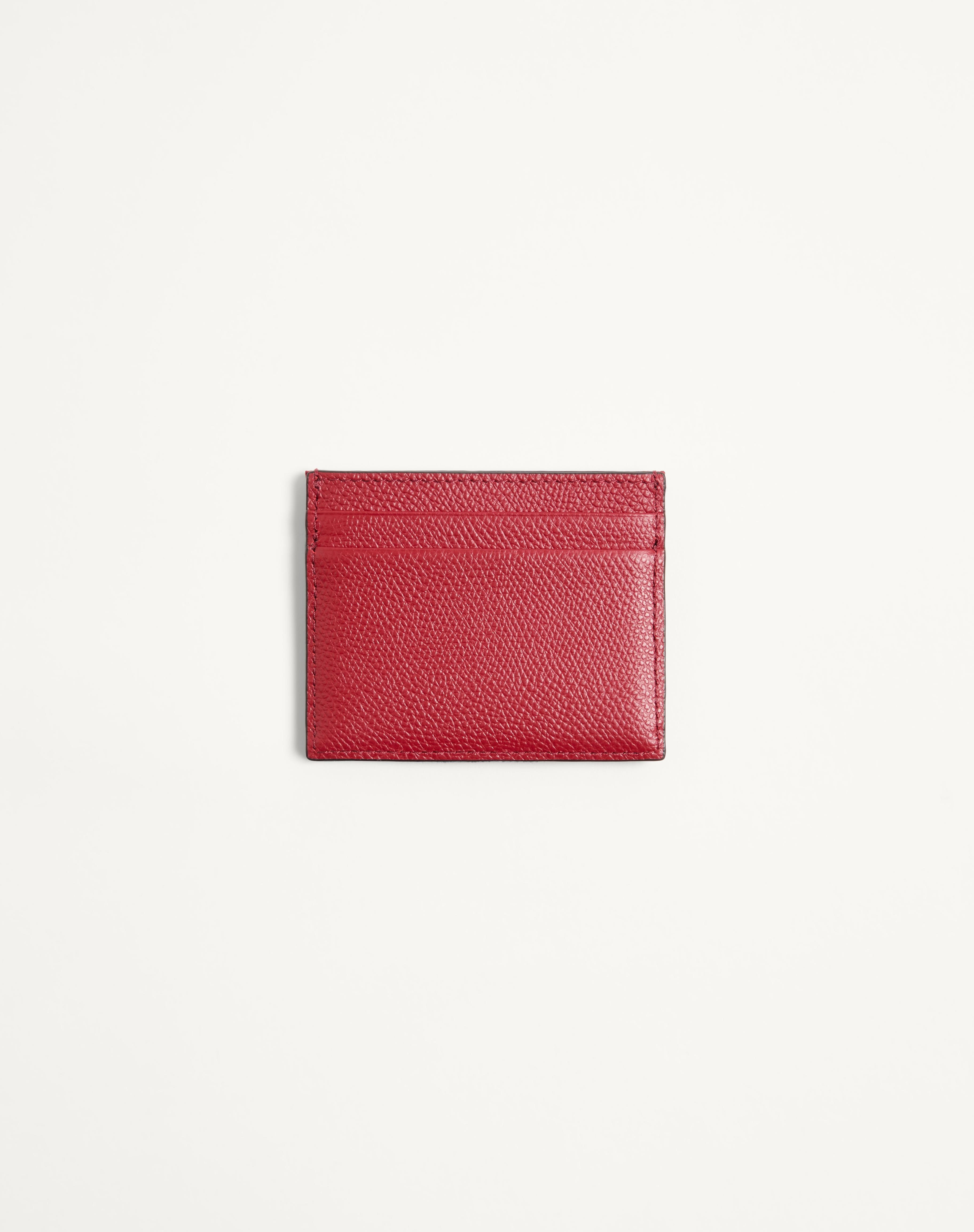 VLOGO SIGNATURE DENIM CARDHOLDER WITH CHERRYFIC EMBROIDERY - 3