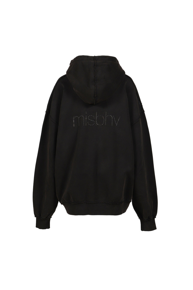 MISBHV CROSS HOODIE / WASHED BLK outlook