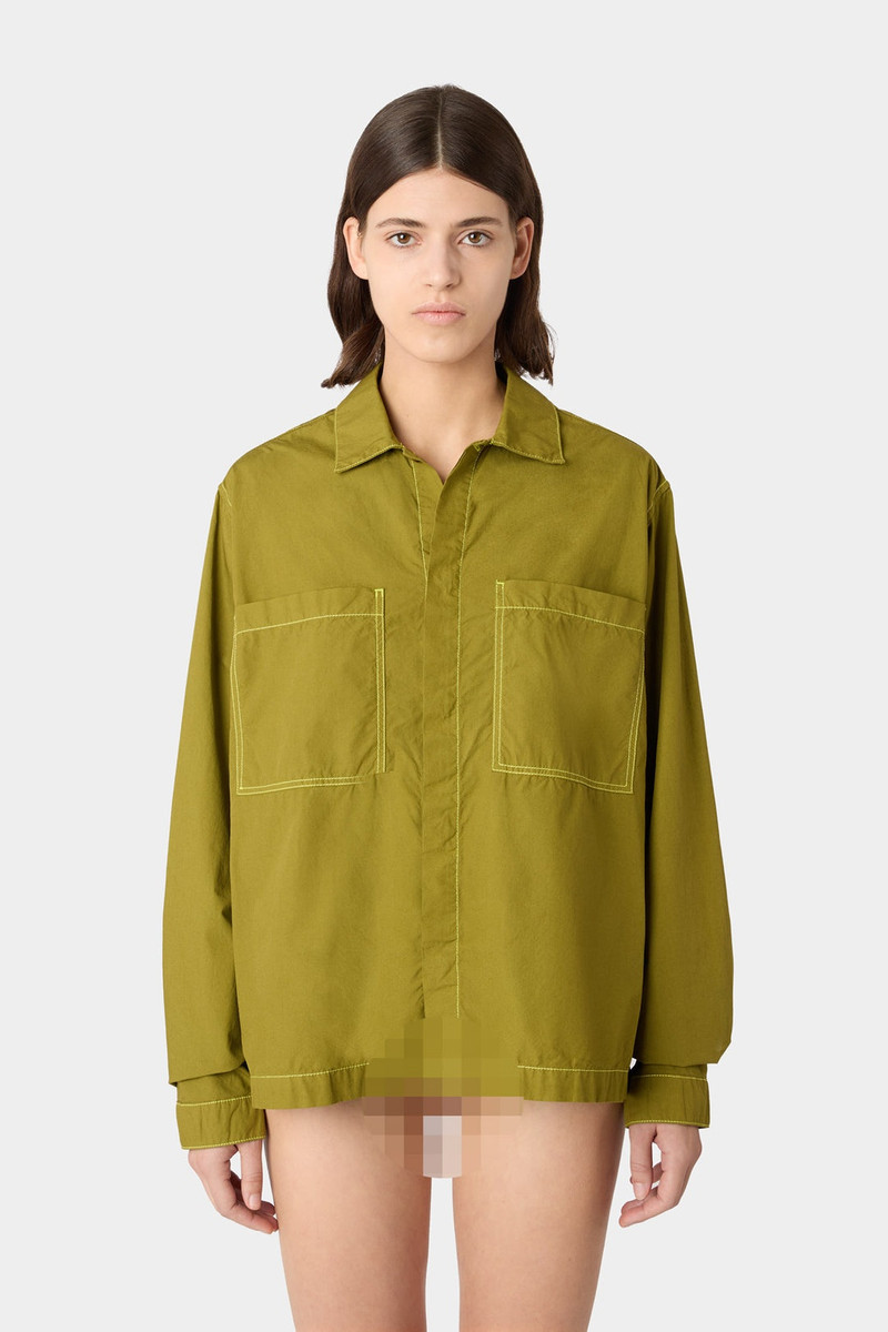 SUNNEI POCKET REGULAR SHIRT / olive green outlook