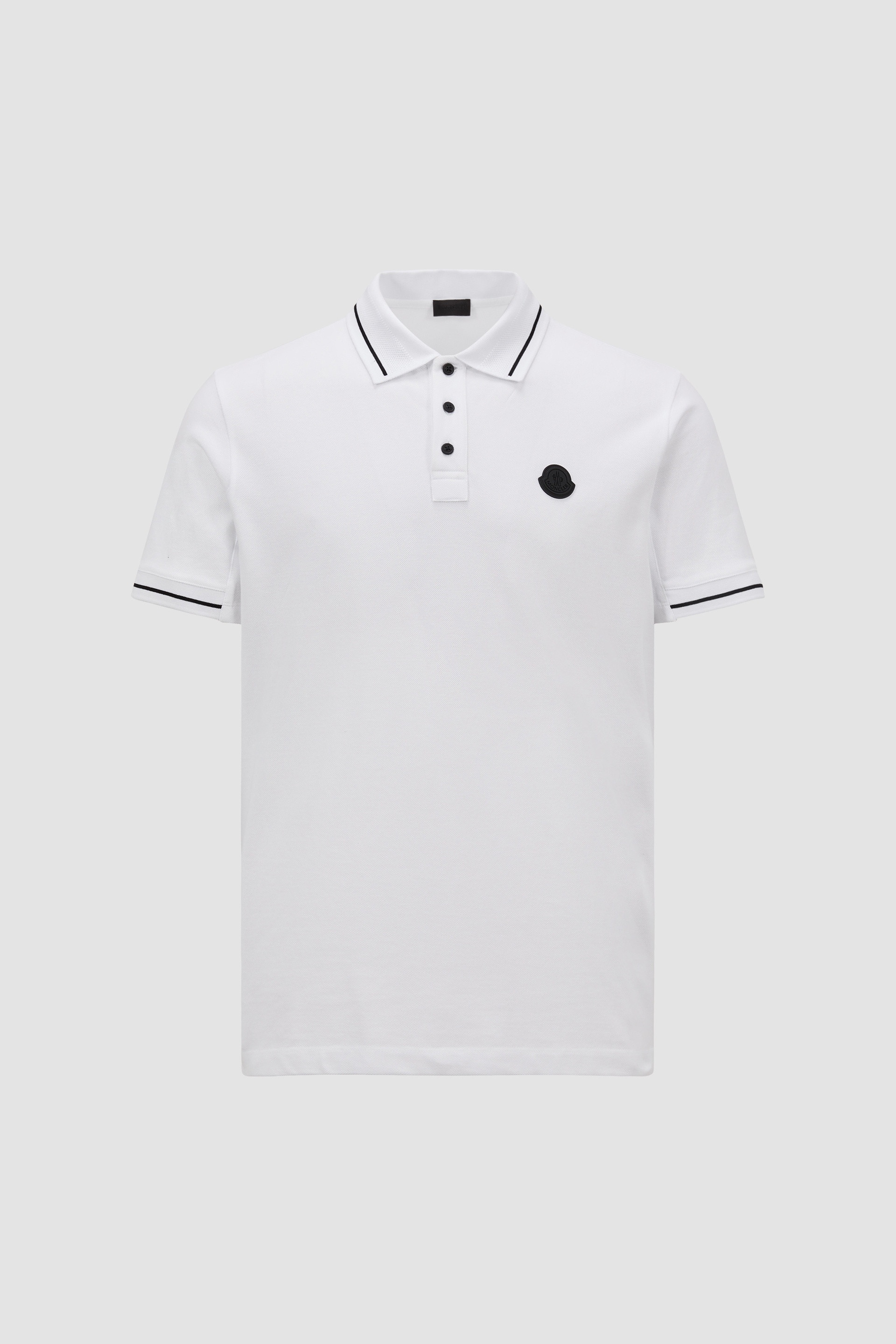 Logo Patch Cotton Polo Shirt - 1