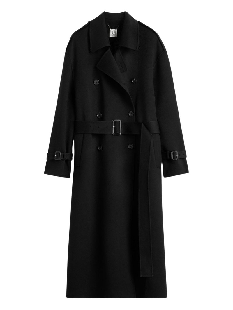 belted double-breasted wool coat 1