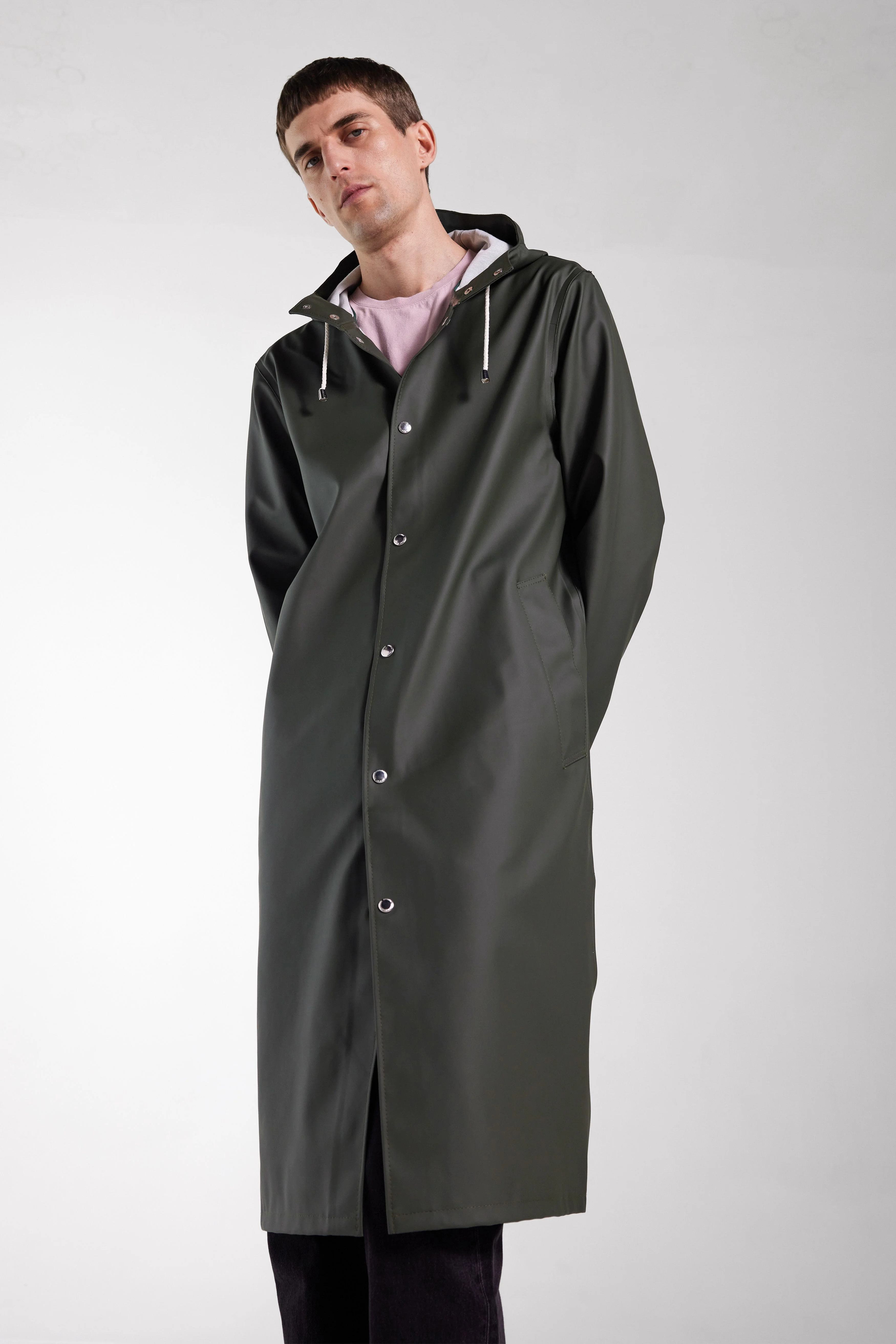 Stockholm Long Raincoat Green - 1