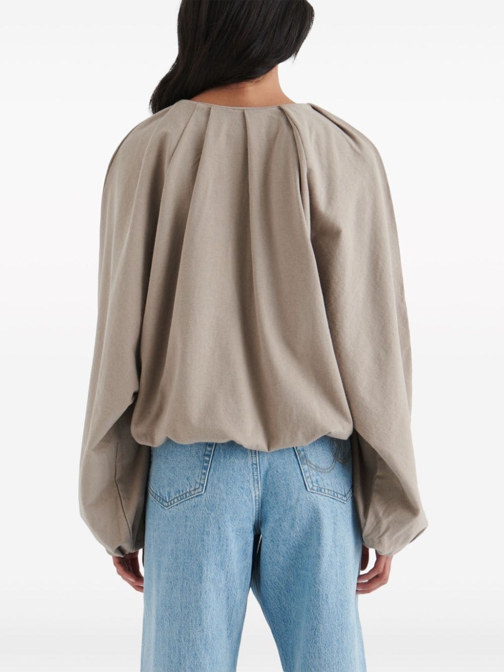 Sade gathered cotton top - 4